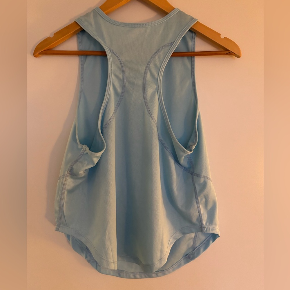 SHEIN 15” PTP Sleeveless Athletic Women's Top, Light Blue, Size 4. - Picture 3 of 6